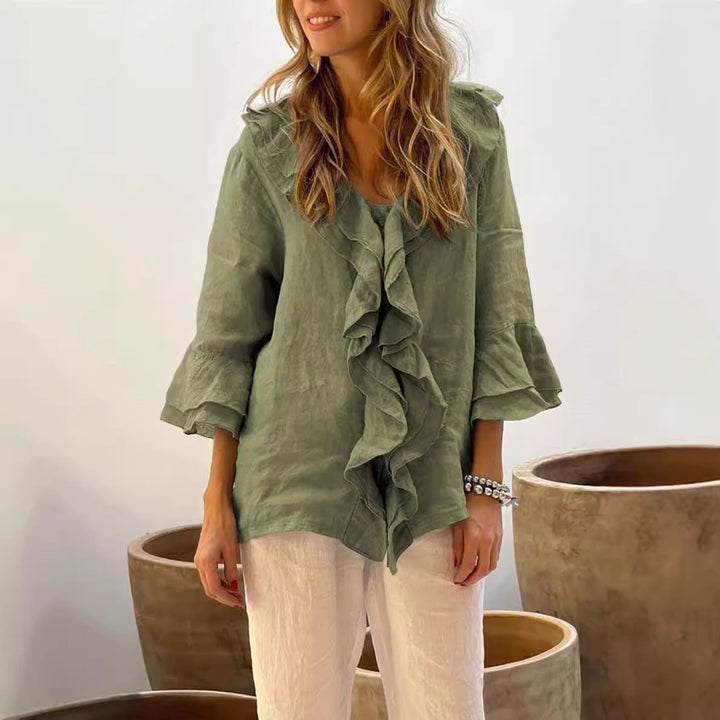 Sofia™ | Marie - Blusa Elegante con Volant