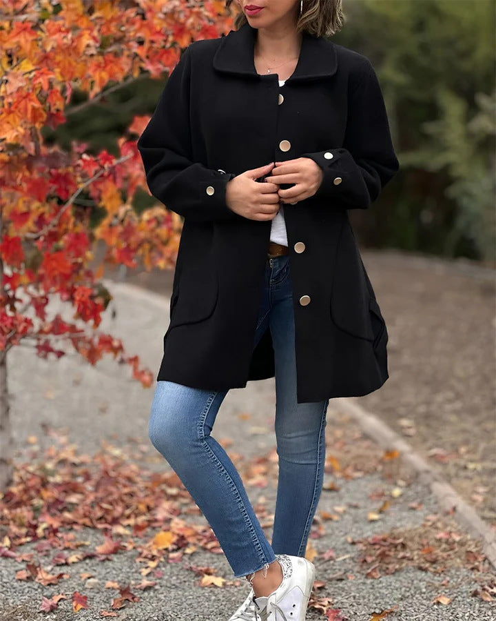 Corinne™ | Cappotto Oversized Classico con Bottoni