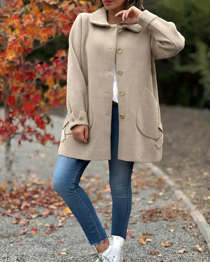Corinne™ | Cappotto Oversized Classico con Bottoni