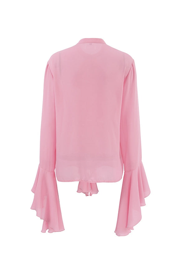Sofia™ | Blusa semi-trasparente con ruches Michelle