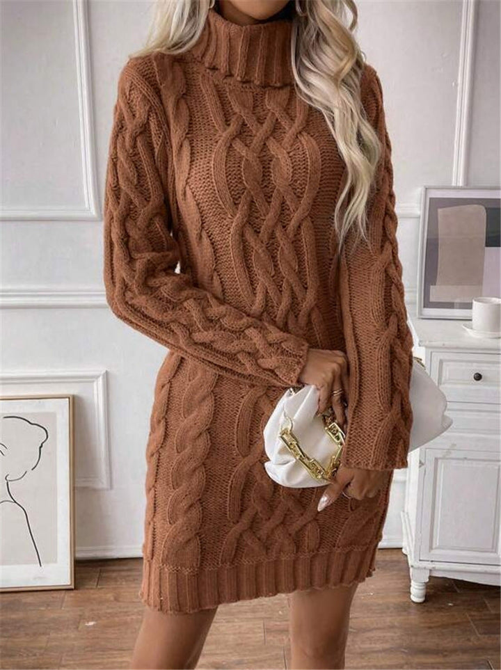 Sofia™ | Vittoria-Celeste Maglione con Collo Alto