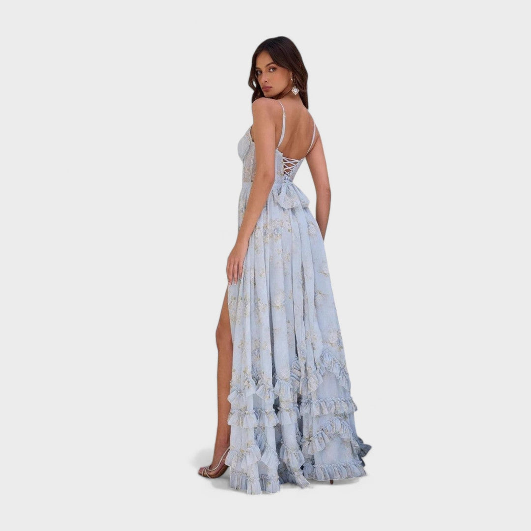 Firenze - Vestito lungo bohemien con spacco