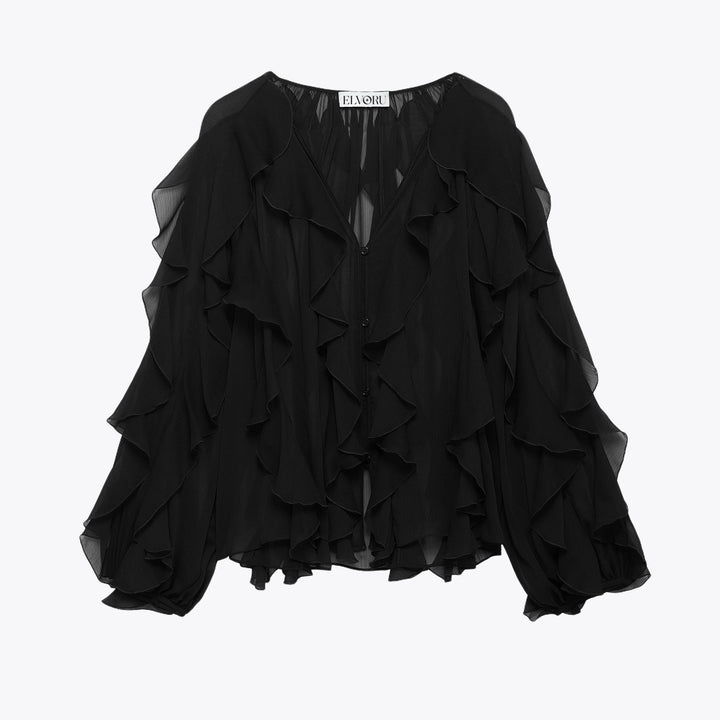 Sofia™ | Desiderio Puro - Blusa con Ruches