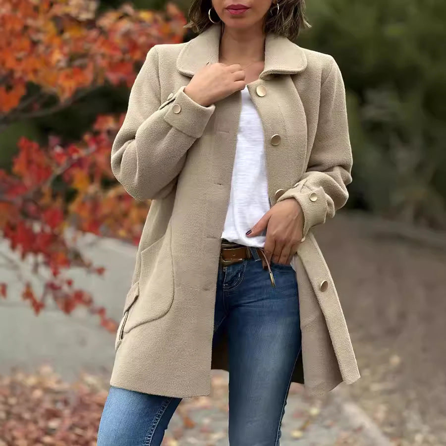 Corinne™ | Cappotto Oversized Classico con Bottoni