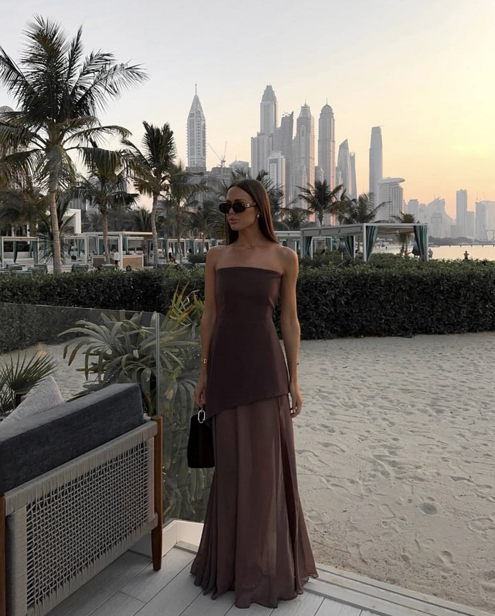 Valerie | Abito Maxi Asimmetrico