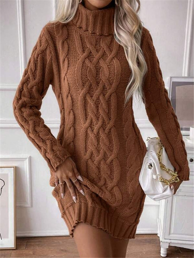 Sofia™ | Vittoria-Celeste Maglione con Collo Alto
