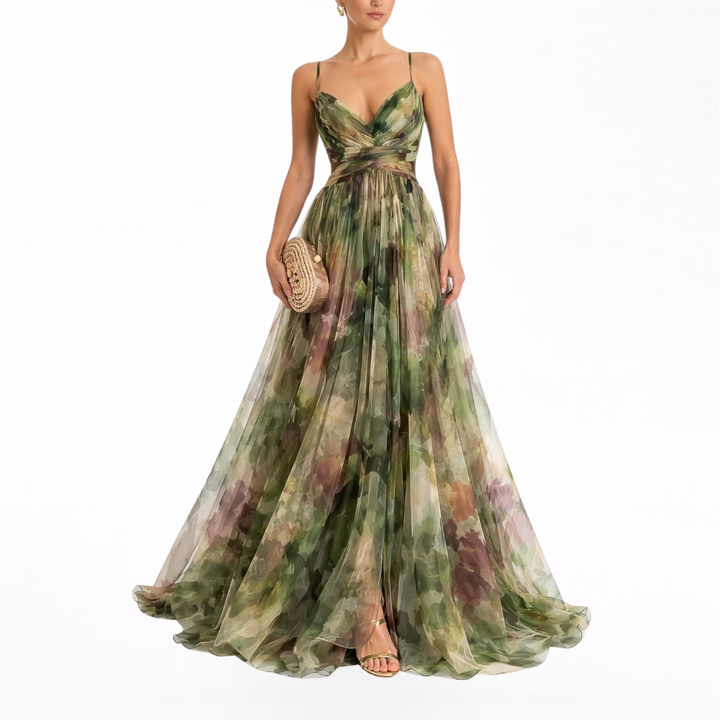 Giselle - Incantevole Maxi-abito con Stampa Floreale