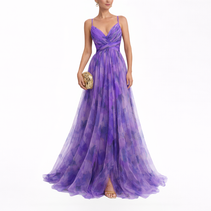Giselle - Incantevole Maxi-abito con Stampa Floreale