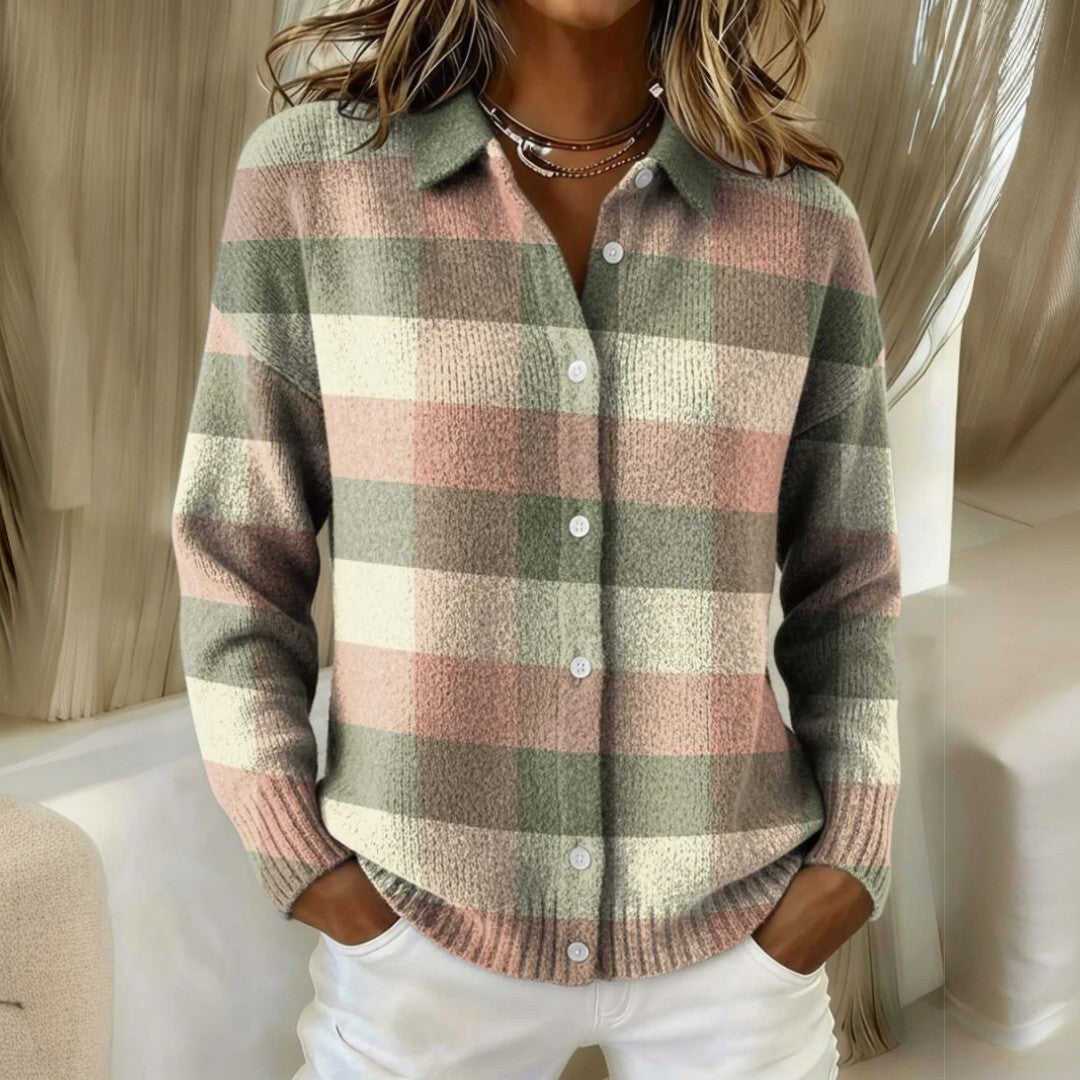 ALBA | Maglione morbido a quadri pastello