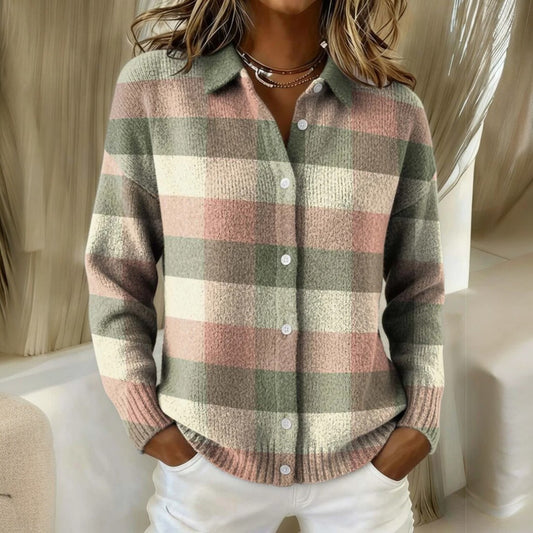 ALBA | Maglione morbido a quadri pastello