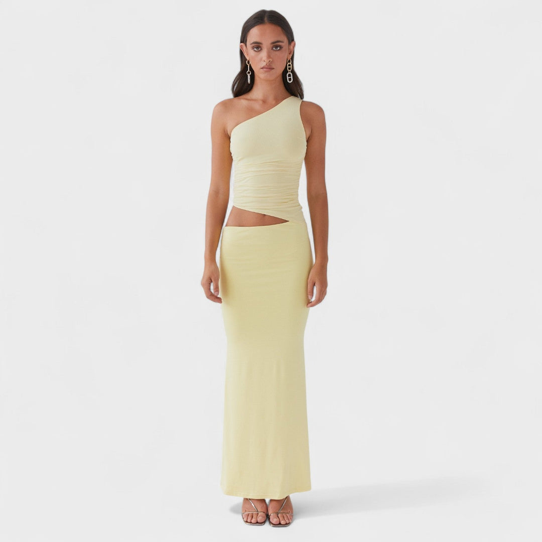 Serenela - Vestito maxi asimmetrico