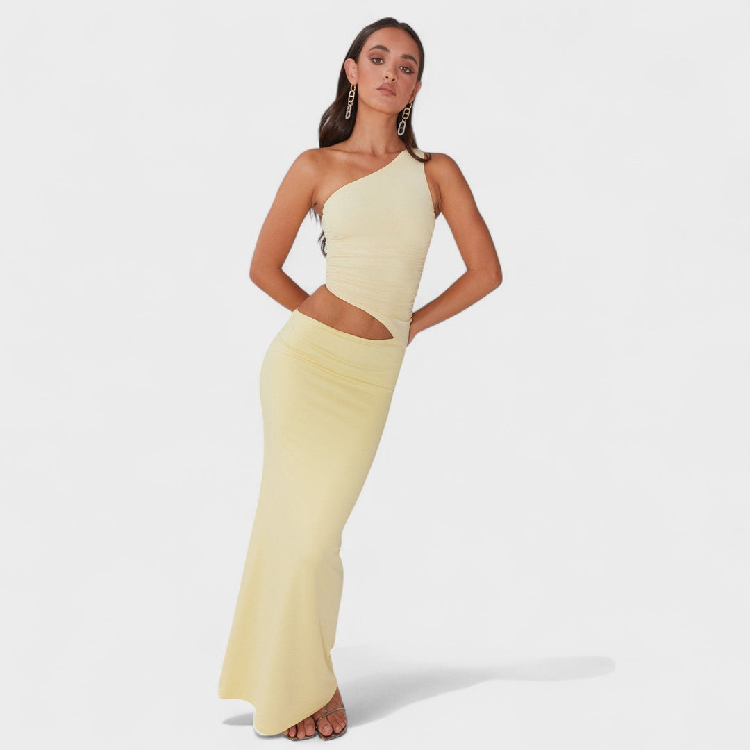 Serenela - Vestito maxi asimmetrico