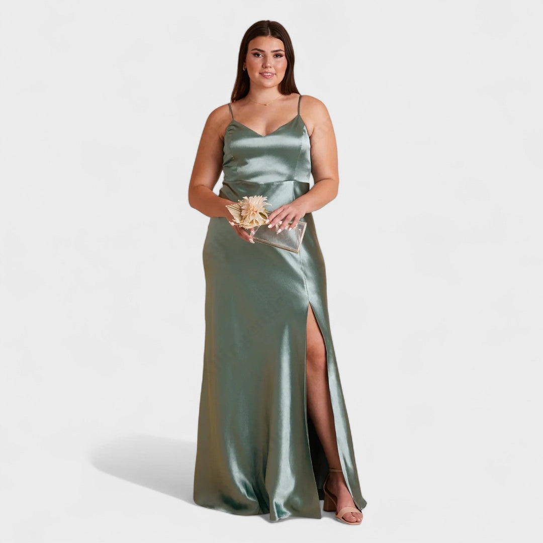 Lúcia - Vestito lungo in Satin