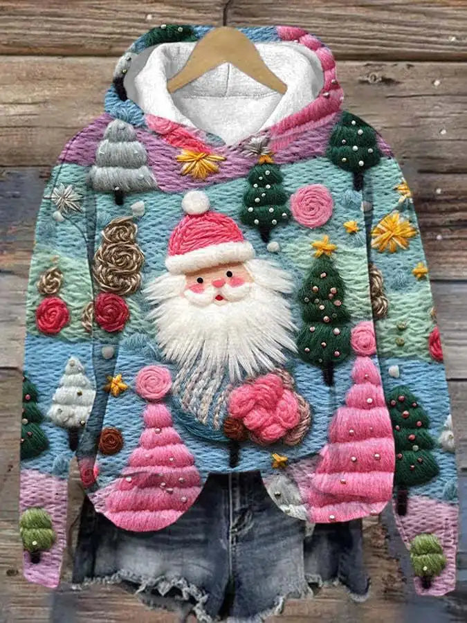 MAGLIONE NATALIZIO 3D | Felpa Calda con Stampa in Rilievo