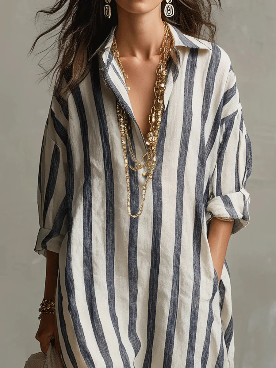 Pepa | Abito camicia lungo