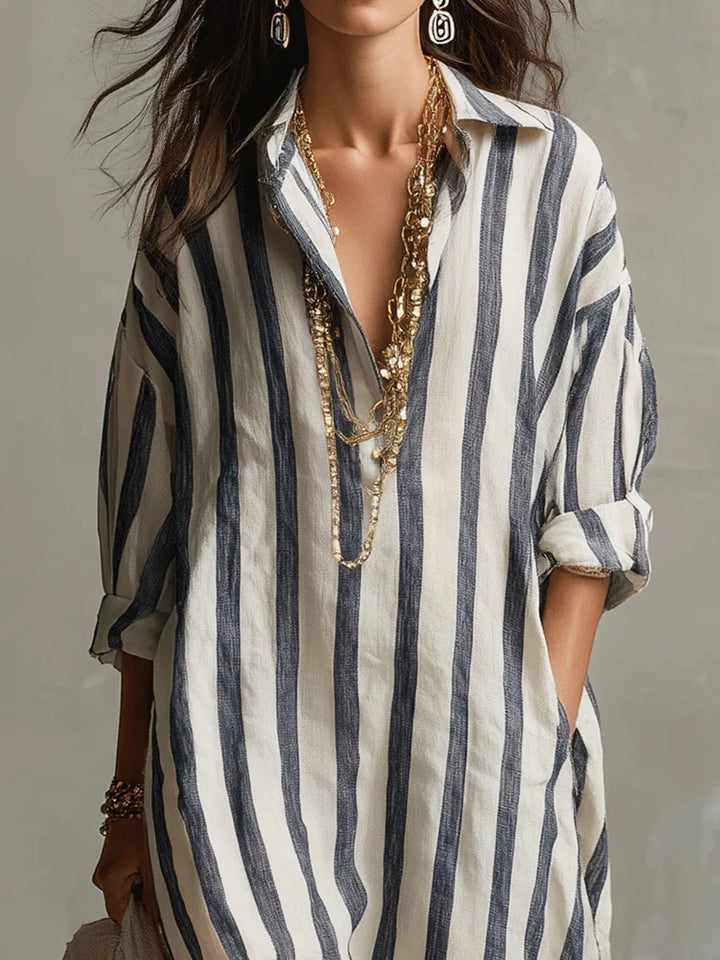 Pepa | Abito camicia lungo