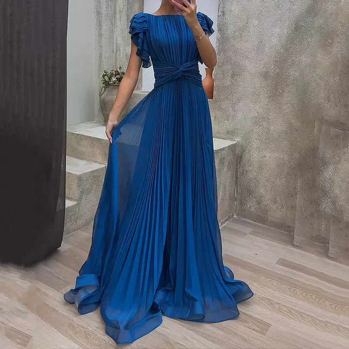 Lara | Abito Lungo Plissettato Elegante da Sera