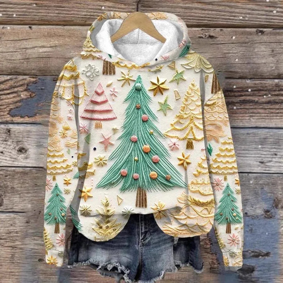 MAGLIONE NATALIZIO 3D | Felpa Calda con Stampa in Rilievo