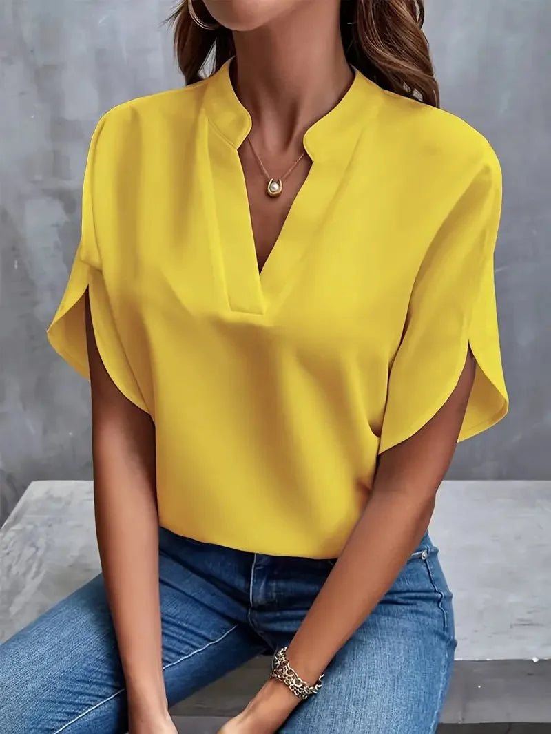 Sofia™ | Élodie™ Blusa Fluida con Scollatura a V