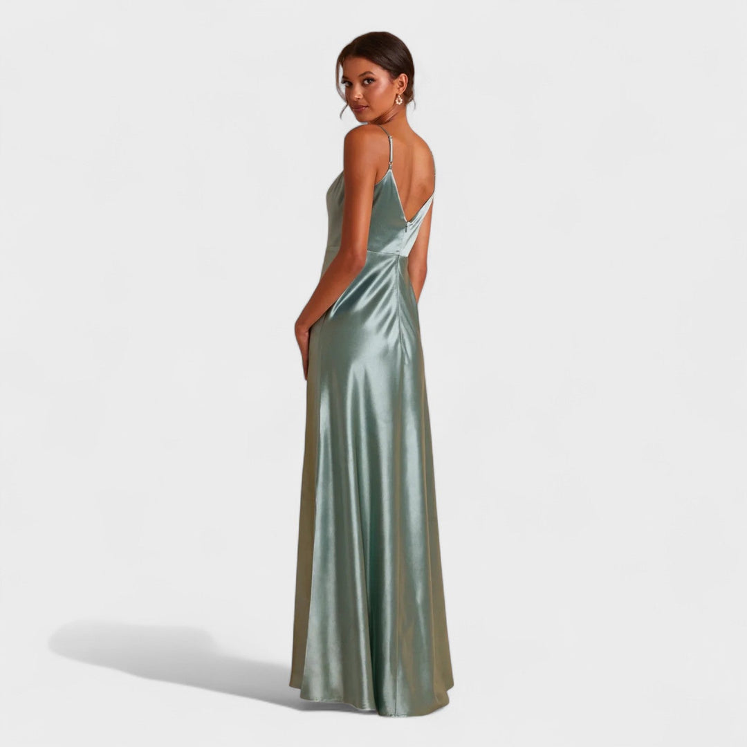 Lúcia - Vestito lungo in Satin
