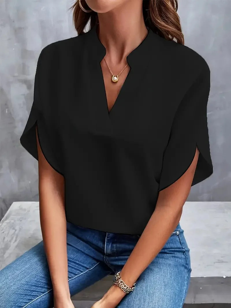 Sofia™ | Élodie™ Blusa Fluida con Scollatura a V