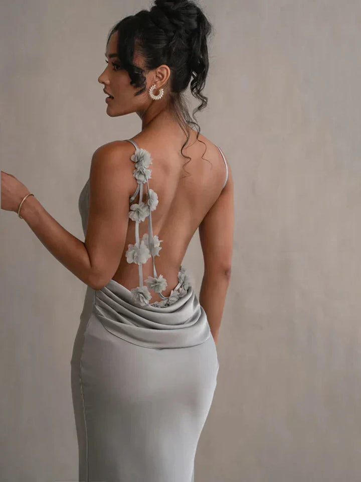 Pauline - Elegante Maxi Dress Senza Schiena