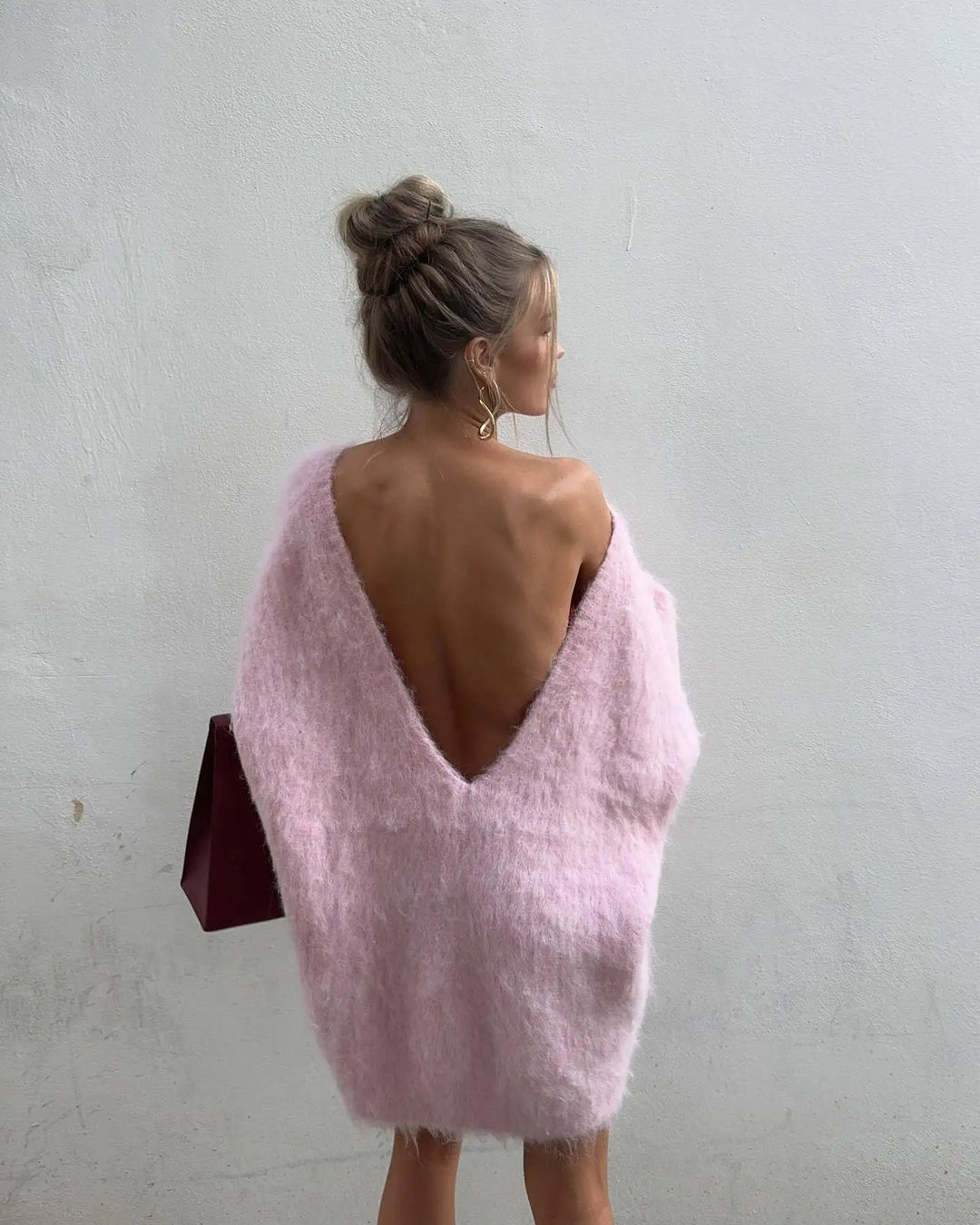 Sofia™ | Maglione dolce e pigro con schiena scoperta di Aurora