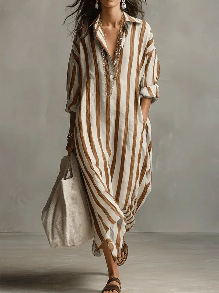 Pepa | Abito camicia lungo