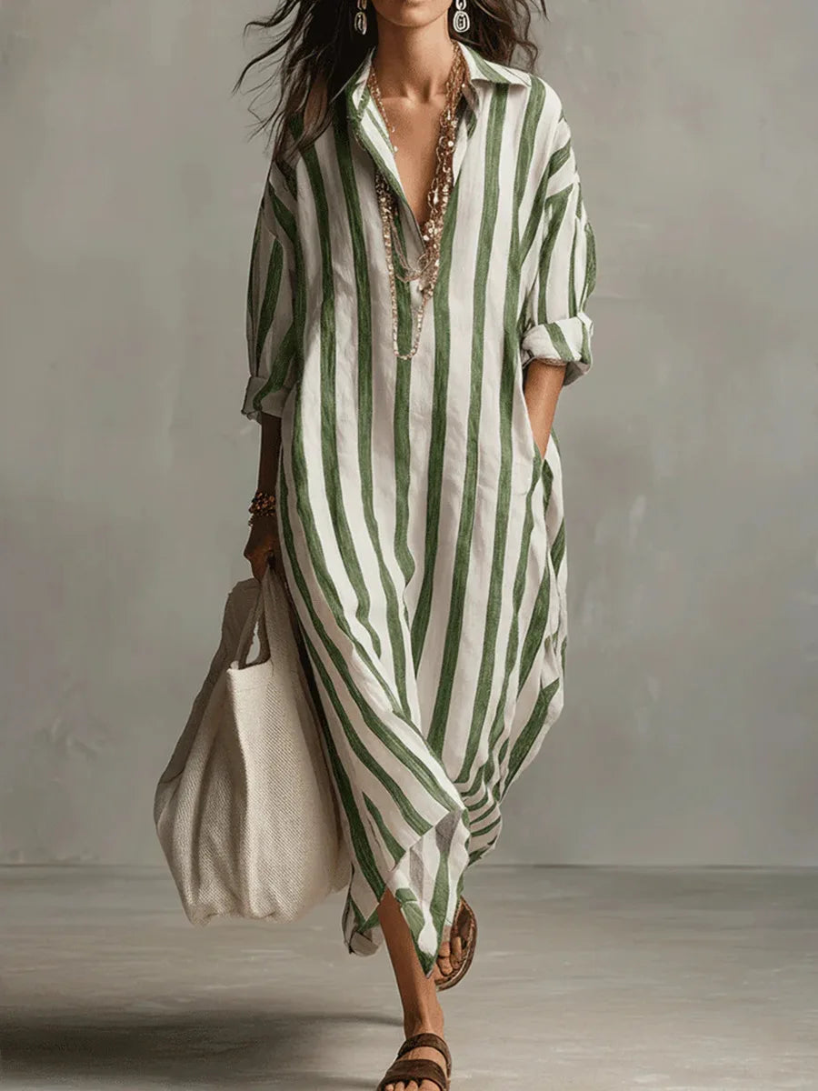 Pepa | Abito camicia lungo