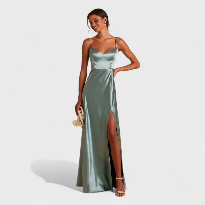 Lúcia - Vestito lungo in Satin