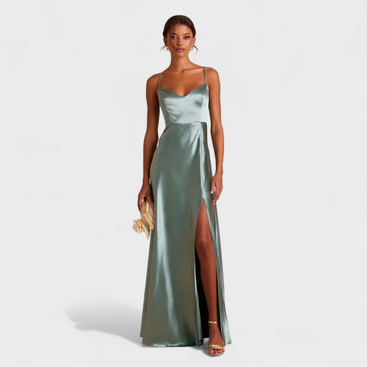 Lúcia - Vestito lungo in Satin