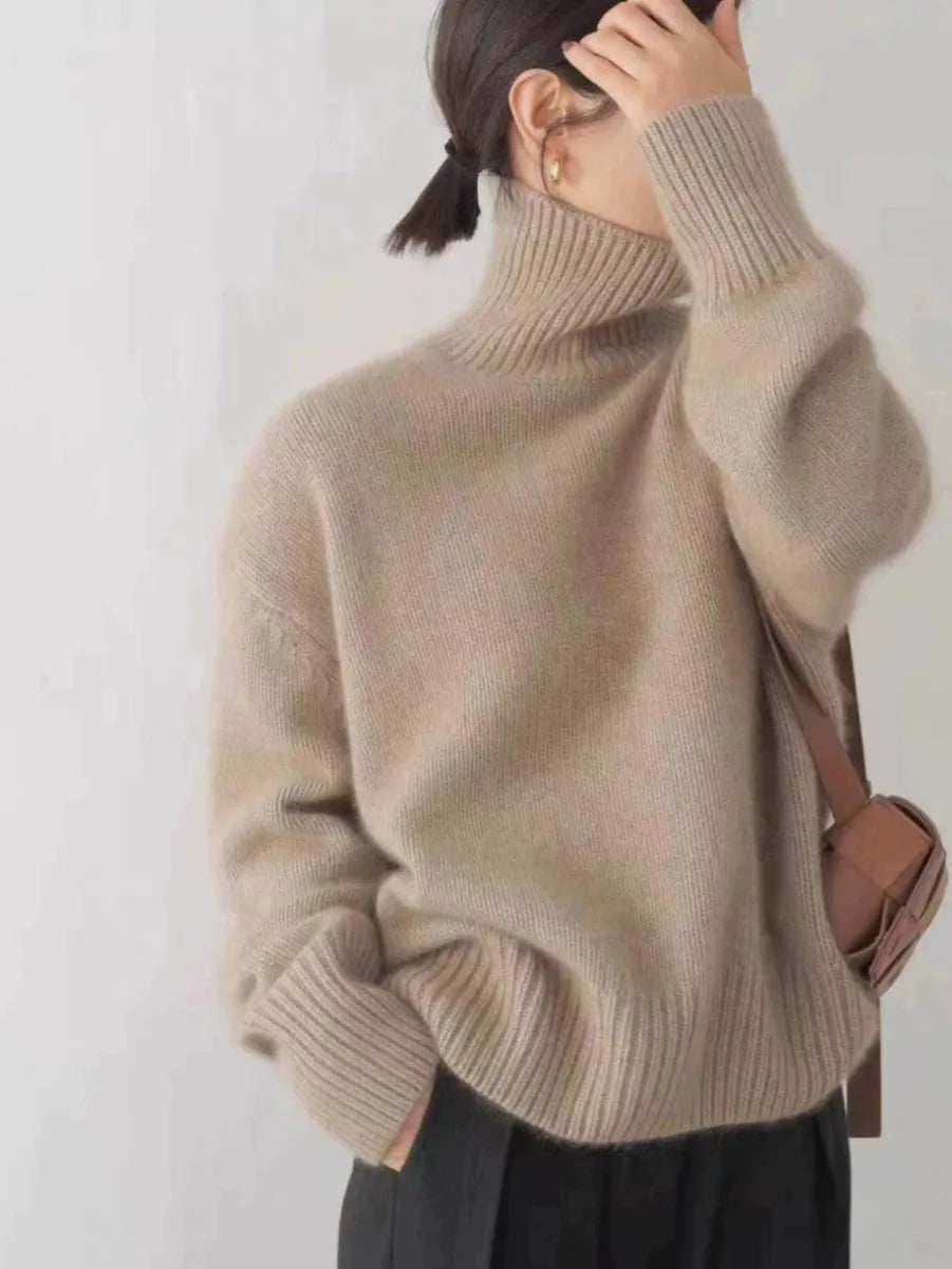 Zoey - Maglione Oversized con Collo Alto