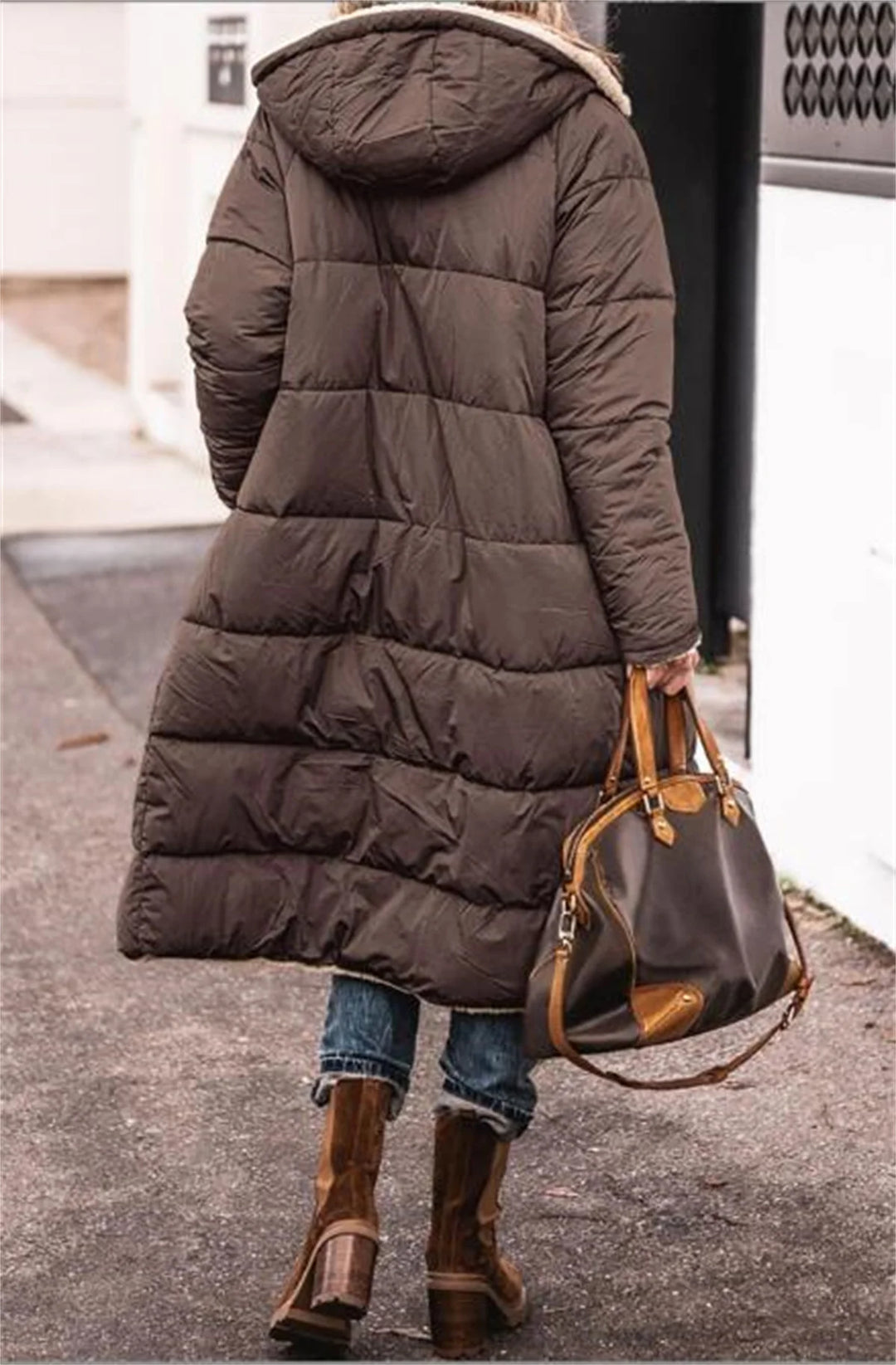 Aurora | Parka Invernale Lunga da Donna con Fodera Sherpa
