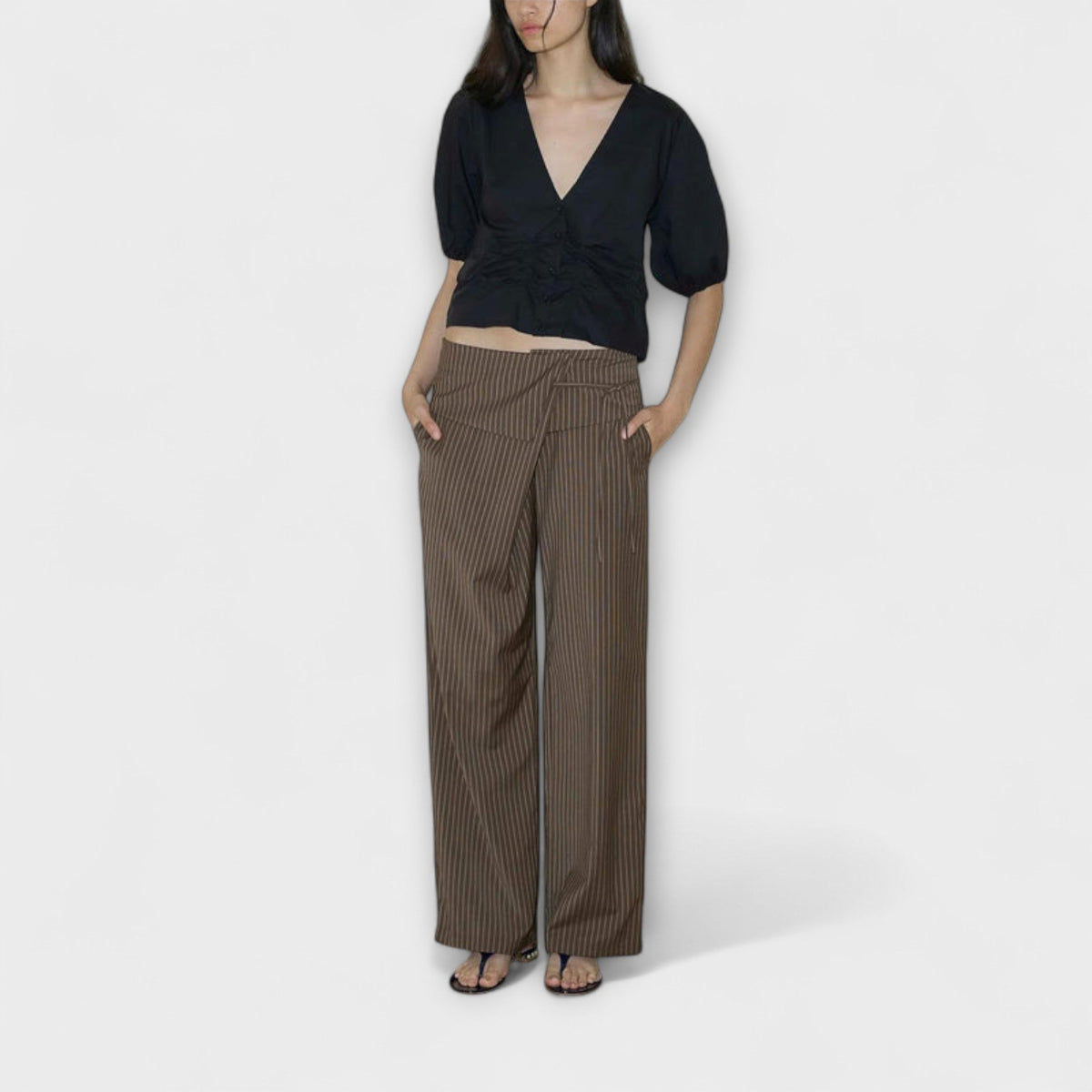 Noémi – Pantaloni con pieghe