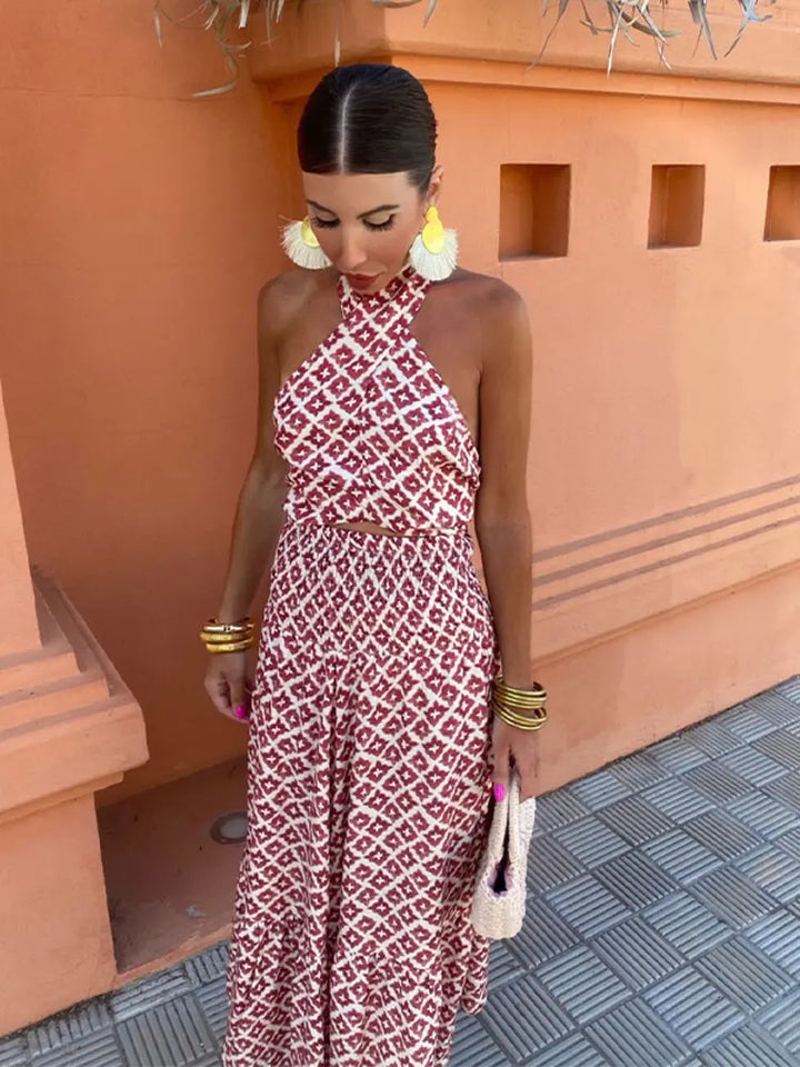 Mickay – Elegante abito midi senza spalline con arricciature