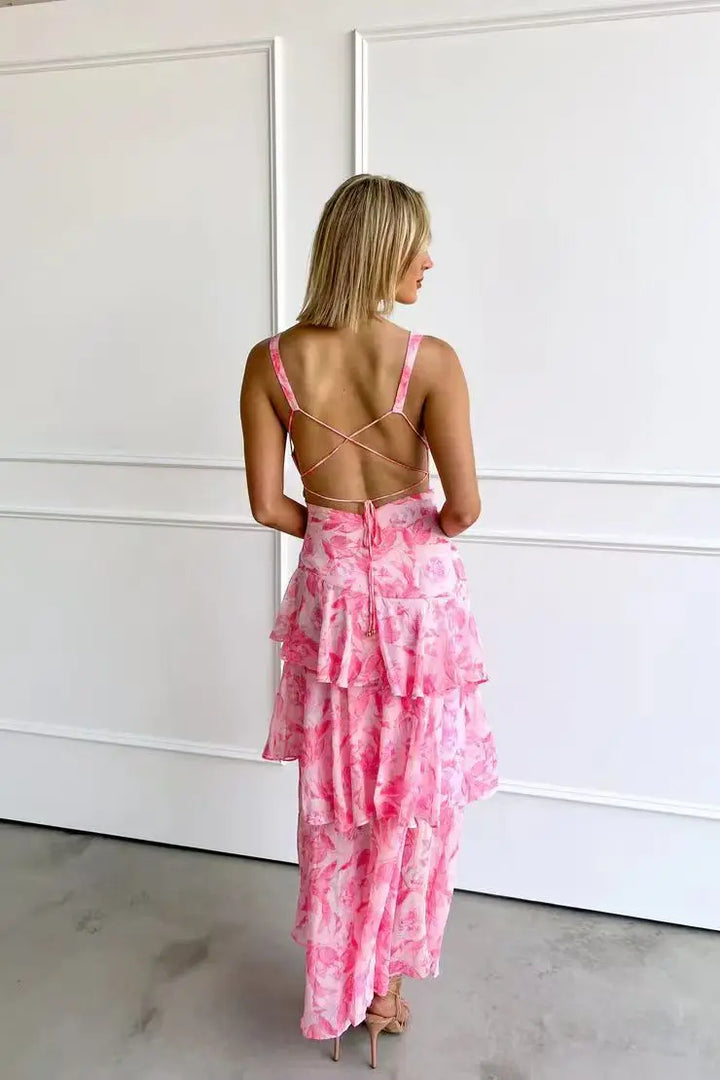 Lisa | Vestito midi floreale elegante