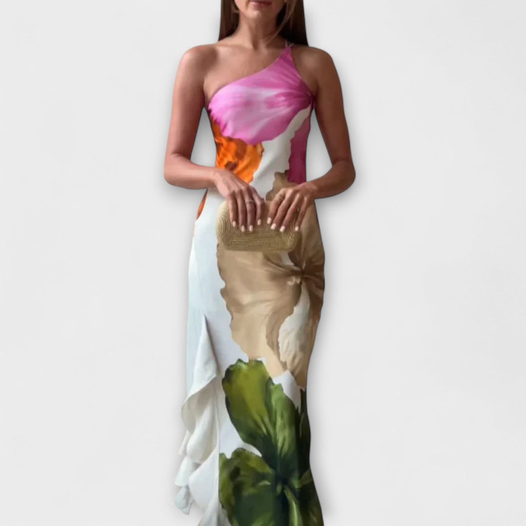 De Sapphire™  | Abito Maxi Patchwork Elegante