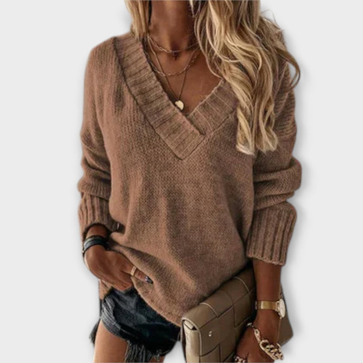 Jane - Maglione V-Neck Accogliente