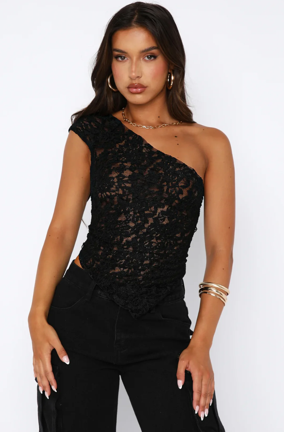 Sofia™ | Elegante Top in Pizzo Lilla