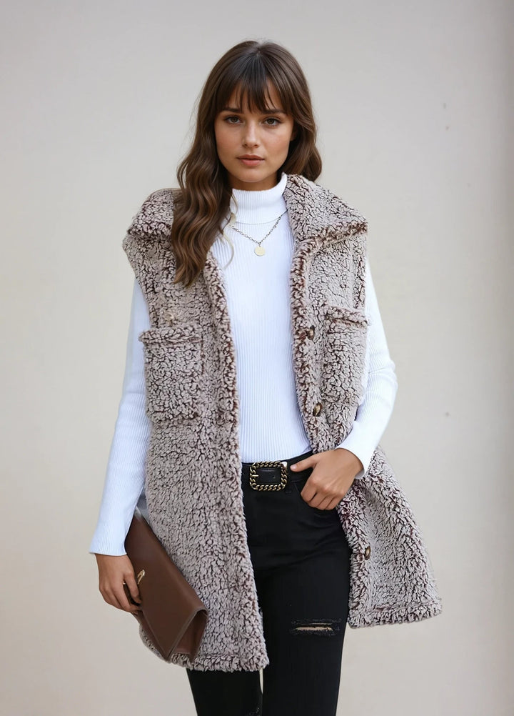 Sofia™ | Lina - Cardigan Lungo Senza Maniche