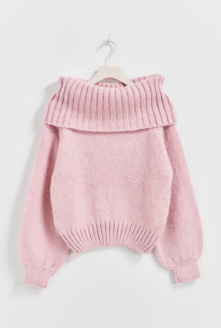 Sofia™ | Luna | Maglione lavorato a maglia con spalle scoperte