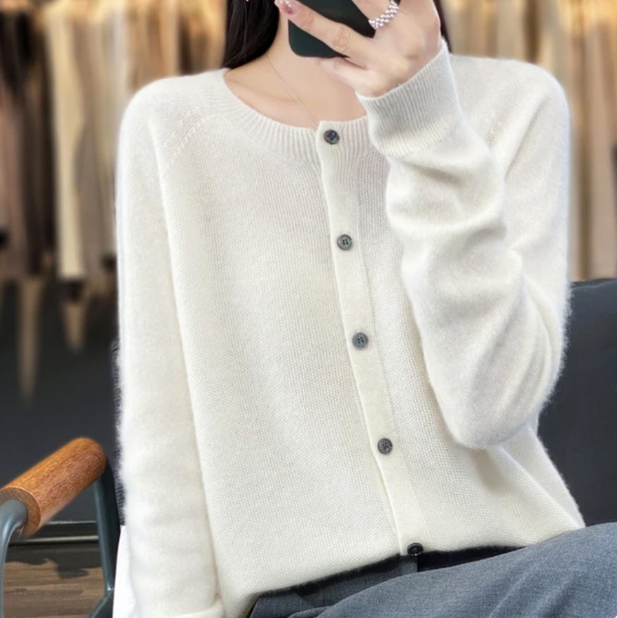 Mariana - Accogliente Cardigan in Lana