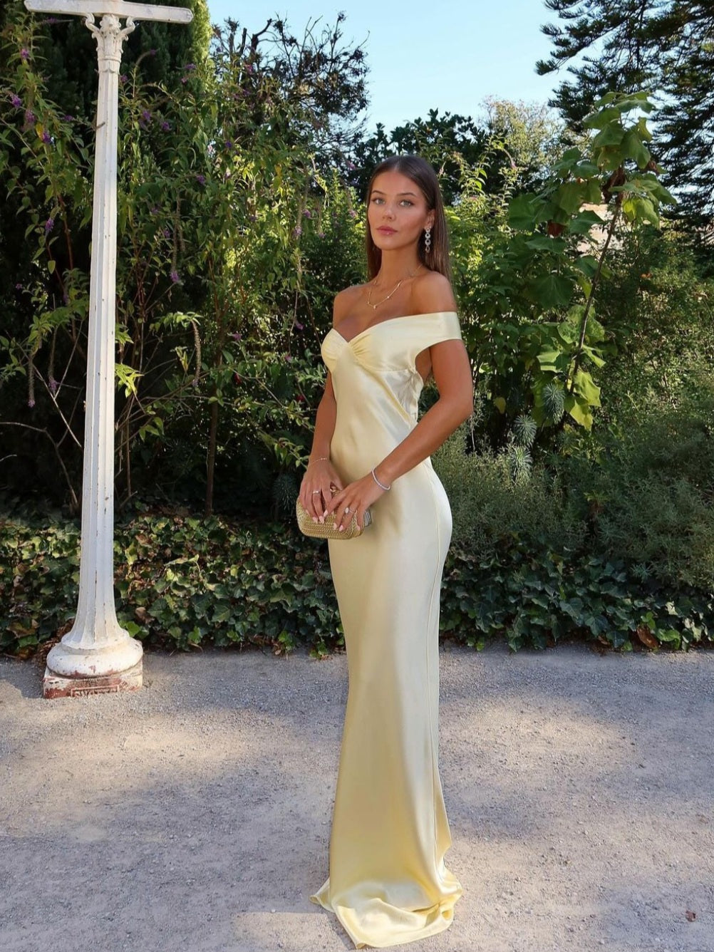 Bárbara - Vestito Maxi in Satin