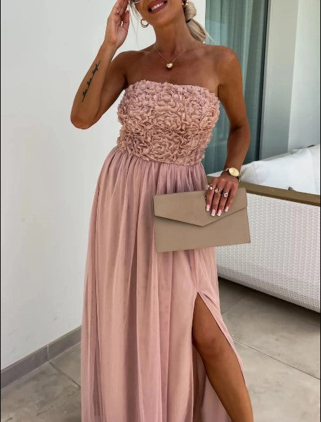 Dorothy - Abito Maxi Fluttuante a Spalla Scoperta