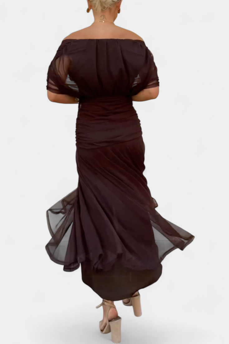 Alondra Vestito Lungo con Stampa Floreale Fantasia e Scollatura a V