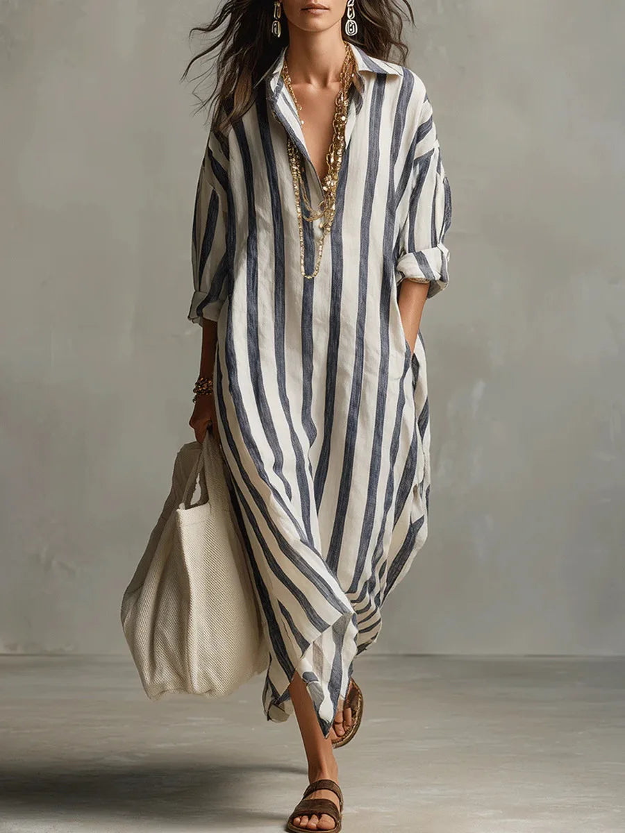 Pepa | Abito camicia lungo