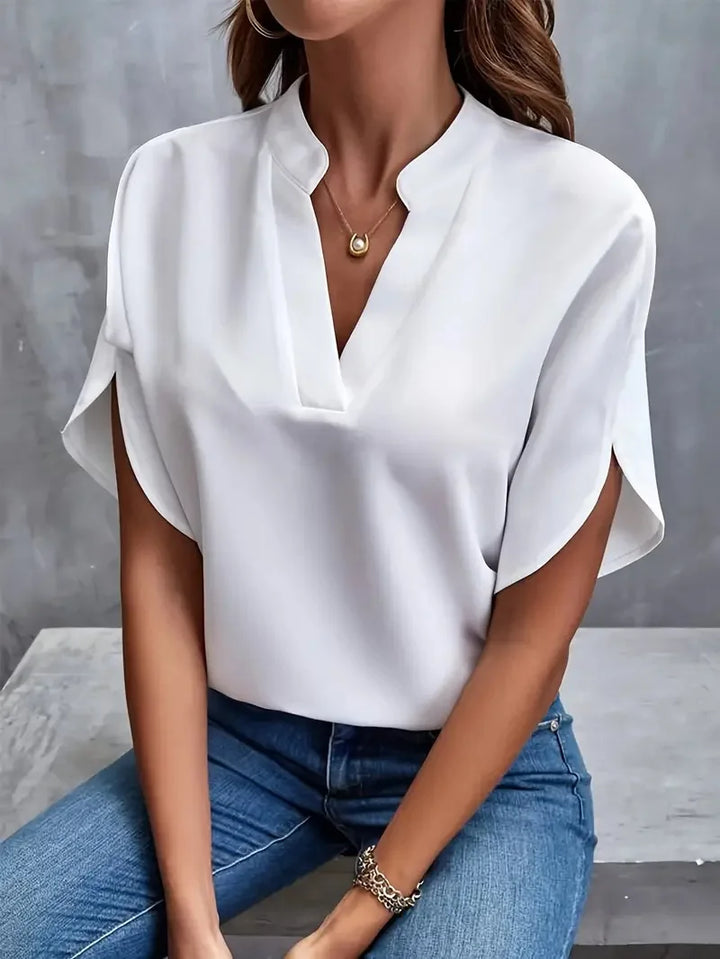 Sofia™ | Élodie™ Blusa Fluida con Scollatura a V