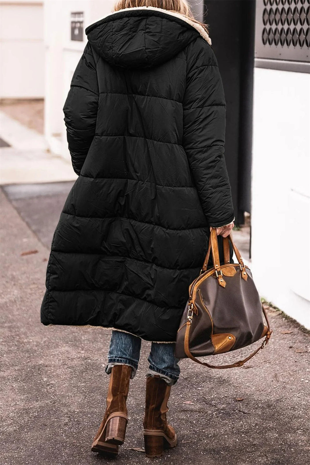 Aurora | Parka Invernale Lunga da Donna con Fodera Sherpa
