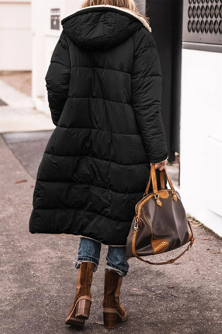 Aurora | Parka Invernale Lunga da Donna con Fodera Sherpa