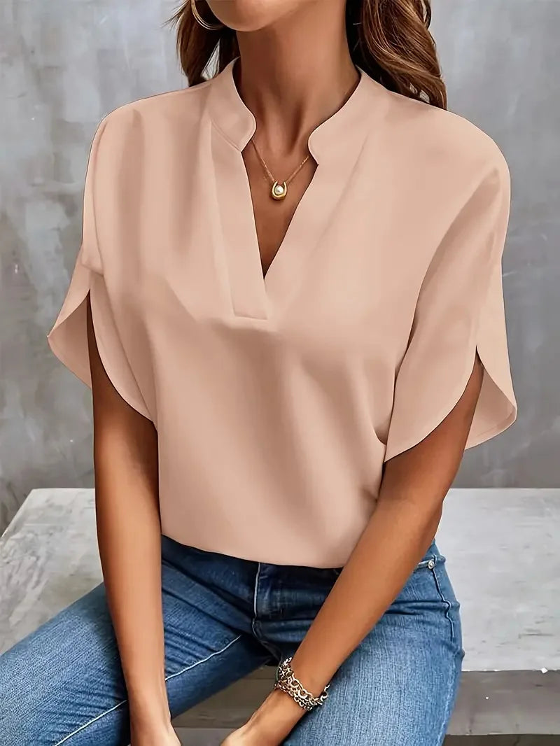 Sofia™ | Élodie™ Blusa Fluida con Scollatura a V
